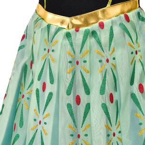 Ensemble de robe de princesse verte pour filles avec couronne, baguette magique et bijoux, costume de fête d'anniversaire pour enfants, Halloween, carnaval, cosplay - Product Image 4