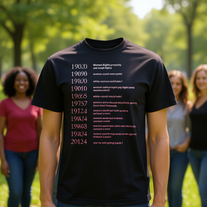 T-shirt promotionnel pour femmes : Les droits des femmes conquérus - Product Image 3