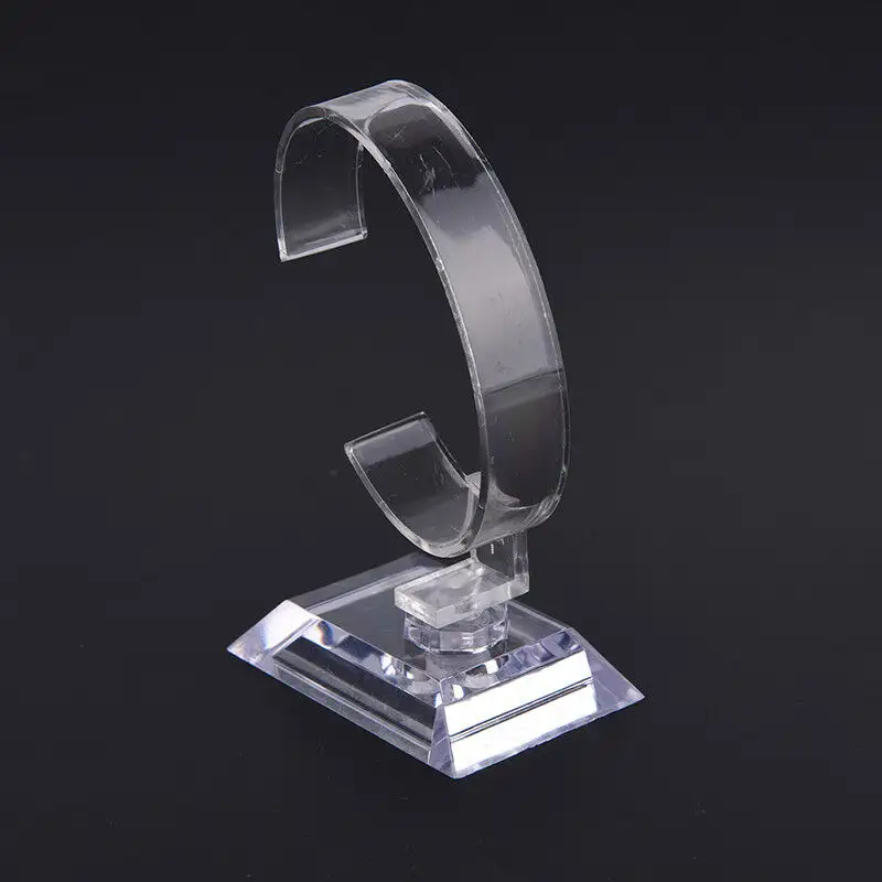 Acrylic Custom Circle C Ring Shape Smart Digital Wrist Men or Women Watch Displays Holder Stand