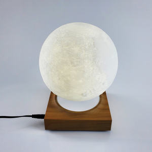 Lampe lunaire à lévitation magnétique décorative d'art moderne, lampe de bureau flottante à LED blanc chaud, contrôle tactile, intensité réglable, pour la maison - Product Image 4