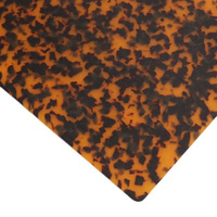 Feuille d'acétate de cellulose colorée en écaille de tortue noire pour bijoux, lunettes et montures de lunettes.