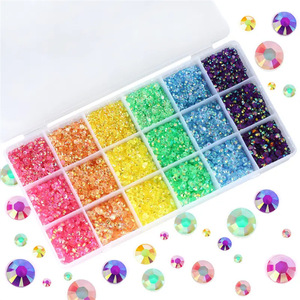 Strass en vrac pour projets d'artisanat Pierres de cristal plates pour la décoration - Product Image 3