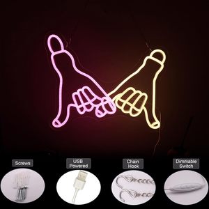 Enseigne lumineuse néon faite à la main <span class=keywords><strong>idée</strong></span> <span class=keywords><strong>cadeau</strong></span> de la Saint-Valentin pour petit ami/petite amie décorations lumineuses LED Couples anniversaire de mariage - Product Image 2