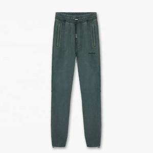 <b>Top</b> Show Custom Logo Cotton Vintage Elasticated Zip Pockets Washed Unisex <b>Distressed</b> Jogger Tracksuit Mens Sweatsuits - Product Image 3