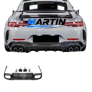 Mercedes-Benz <span class=keywords><strong>AMG</strong></span> GT63 <span class=keywords><strong>AMG</strong></span> – Kit carrosserie modifié en fibre de carbone pour lèvre avant, prise d'air avant, jupes latérales, lèvre arrière et aileron arrière – Fabriqué en Chine - Product Image 1