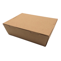 Boîtes d'emballage de déjeuner à emporter en papier kraft biodégradable, écologiques et personnalisées