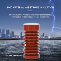 Isolateur rouge 12Kv Boîte de contact en résine époxy haute tension Appareillage de commutation Bec de bague Matériaux et éléments d'isolation