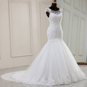 Nouvelle Robe de Mariée Sirène 2025 Élégante Amincissante Coupe Sirène Sans Manches à Lacets - Product Image 3