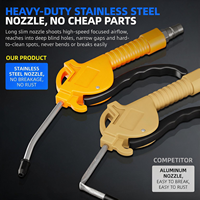Pistolet souffleur d'air haute pression JX avec tuyau spiralé de 6 m, raccord rapide PM20 1/4, pour le nettoyage des poussières de camions, outil industriel