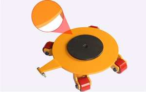 जिन यांग हू क्रंप चलती स्केट 360 डिग्री घूर्णन कार्गो ट्रॉली सार्वभौमिक टैंक वाहक - Product Image 6