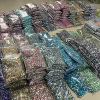 Kualitas Tinggi Bling Datar Bahan Resin Berlian Imitasi Bulat untuk Kuku Aksesoris DIY