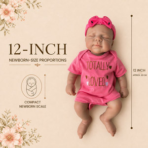 BAkwbwBY 12 İnç Tam Silikon Kafkas Reborn Bebek Gerçekçi Yenidoğan Koleksiyonluk OEM ODM Fabrika Toptan Tedarikçi B2B OEM - Product Image 3
