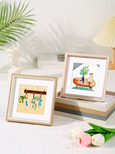 Chất Lượng Cao Mjsp Nhà Văn Phòng Khách Sạn Trang Trí Tùy Chỉnh Cá Nhân Khung Ảnh Làm Bằng Tay MDF Dầu Bằng Gỗ Sơn Hiện Đại - Product Image 4