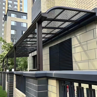 Auvent de terrasse de balcon de maison, couverture de patio, auvent fixe en aluminium moderne, auvent de villa, auvent extérieur