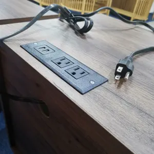 OEM mesa de noche inteligente USB carga inalámbrica cajón mesita de noche para muebles de dormitorio
