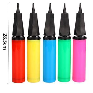 เครื่องสูบลมแบบมือกด 28.5 ซม. พลาสติก สำหรับห่วงยางว่ายน้ำ คละสี - Product Image 1