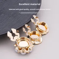 Boutons en strass, vente chaude transfrontalière, boutons de manchette amovibles, décoratifs, colorés, en forme de fleur, de papillon, nouveaux boutons de col
