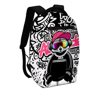 Diretto dalla Fabbrica e OEM/ODM, Basso MOQ Zaino in PVC, Custodia per Laptop da 16", Borsa da Scuola alla <span class=keywords><strong>Moda</strong></span> con Procione Graffiti per Liceo - Product Image 6