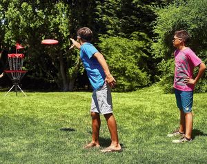 Cesto Portatile Leggero per Allenamento Disc Golf Unisex, Stile Sportivo in Metallo e Silicone per Giocatori Maschi e Femmine - Product Image 6