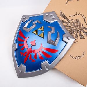 Vente chaude The Legend of <span class=keywords><strong>Zelda</strong></span> Blue Hylian Shield Équipement de jeu pour cosplay - Product Image 3