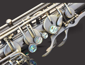 Профессиональный китайский BB тенор саксофон с черным никелевым Золотым Лаком Аксессуары для инструментов - Product Image 6