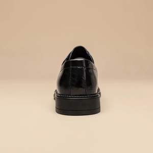 <span class=keywords><strong>Scarpe</strong></span> in pelle Casual <span class=keywords><strong>da</strong></span> <span class=keywords><strong>uomo</strong></span> di fascia alta in stile britannico in tinta unita con lacci per matrimonio <span class=keywords><strong>da</strong></span> <span class=keywords><strong>uomo</strong></span> - Product Image 4