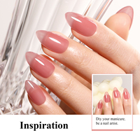IMTITI Verre Prune Rouge Gelée Ongles Gel UV LED Soak Off Vernis pour Manucure Semi Permanent Nail Art Gelée UV Gel Polish