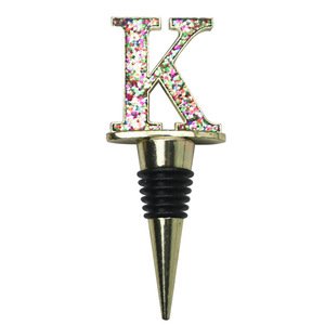 S Shaped Metal Wine Stopper With Gold Letter Sealing For Red Wine Bottles - Product Image 4