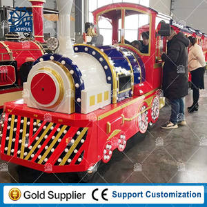 Hot Selling Electric Trackless Steel Train for Shopping Mall Sightseeing & Amusement Park Tour Popular Train Ride - Product Image 2