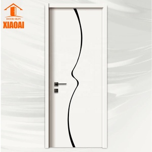 Portas de Madeira de Estilo Moderno com Acabamento em Melamina, Direto da Fábrica, Impermeáveis para Uso em Quartos de Hotel e Vilas - Product Image 2