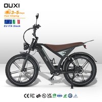 Bicicleta Eléctrica OUXI 48v, Bicicleta Eléctrica de Montaña GT24 con Doble Suspensión y Batería de Litio, Disponible en Almacén Europeo, para Adultos