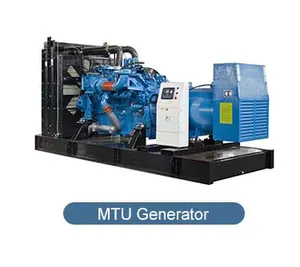 MTU nhà máy điện công nghiệp 350kw 400kw 450kw cách âm mở loại nước làm mát bằng máy phát điện diesel