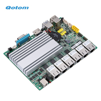 Mini PC 6 LAN Celeron 3865U Dual Core 1,8 GHz RS232 1U Rack en option Routeur puissant Pare-feu