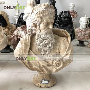 장식 전체 손으로 로마 스타일 남자 대리석 동상 - Product Image 4