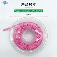 Chaîne élastique orthodontique dentaire Ultra Power, bande plastique continue longue et courte, manuelle, certifiée CE, matériel dentaire