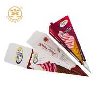 Boîte d'emballage pliable pour crème glacée avec logo personnalisé professionnel imprimé pour l'identité de la marque, livraison à plat pour un montage rapide