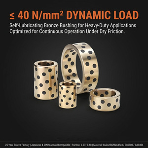 Bushing Grafit Perunggu YMD Self-Lubricating SAE 841, Bushing Perunggu untuk Panduan Cetakan, Bantalan Grafit Tanpa Minyak, Bushing Kuningan - Product Image 1
