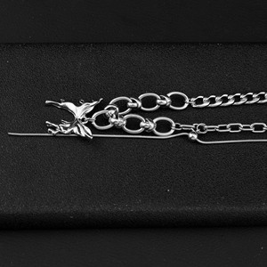 New Retro Simple <b>Titanium</b> Steel Butterfly Shaped Pendant Necklace Popular Design Women's Necklaces Fashion Jewelry Wholesale - Product Image 4
