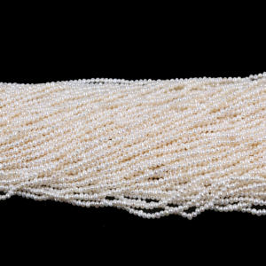 Hạt ngọc trai nước ngọt nhỏ, tròn gần như, kiểu Baroque, màu trắng, kích thước 2.5-3mm, dùng làm đồ trang sức - Product Image 4