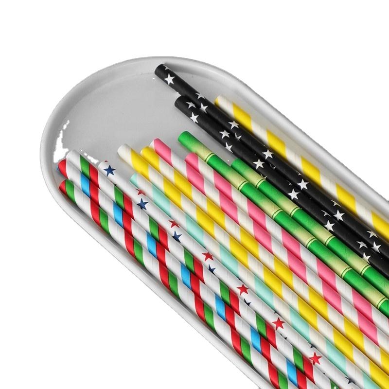 Wholesale Disposable Straw Pulp Paper Straws for Bubble Tea and Juice Eco-Friendly OEM Customizable and Convenient
