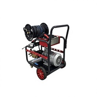 Nouvelle machine de nettoyage de canalisations à jet d'eau haute pression 7,5 kW 150 bars, nettoyeur de drainage électrique, bobine de tuyau de 30 m, débit de 30 L/MIN