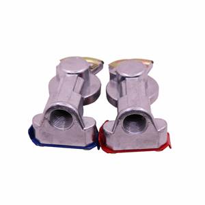 Rimorchi e semirimorchi rosso blu freno ad aria connettori di accoppiamento guarnizione in gomma nera a mano - Product Image 3