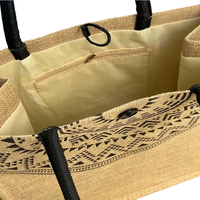 Logo personnalisé Sac fourre-tout en lin Sac cadeau de faction personnalisé Sac à provisions de luxe en jute