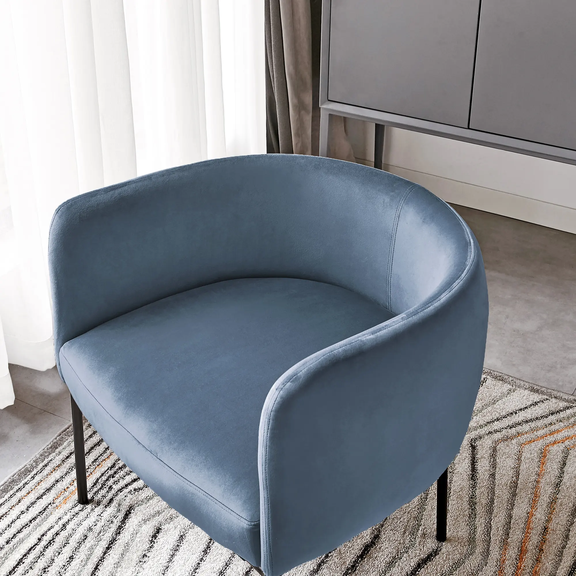 Фланелевый расслабляющий стул в современном стиле для гостиной с круглым рычагом, стулья из твердого дерева для столовой