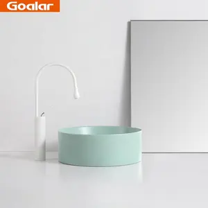 GOALAR Creative Design orange Waschbecken Rundes Kunst becken Waschraum Waschbecken Keramik für zu Hause