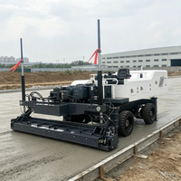 Machine à niveler au laser hydraulique certifiée CE, conception à bras télescopique pour les travaux d'aéroport et de construction industrielle