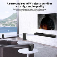 Barra de Sonido Inalámbrica Bluetooth 5.1, Sistema de Sonido para el Hogar, Altavoz Inalámbrico para TV, Cine en Casa