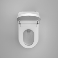 WC intelligent de luxe multifonction avec télécommande, couvercle automatique, chauffage instantané, bidet, lumière nocturne et chasse d'eau par siphon