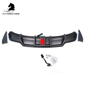 Tipo <span class=keywords><strong>V</strong></span> nero carbone Watertransfer con diffusore posteriore a LED per Tesla modello 3 2014 - Product Image 2