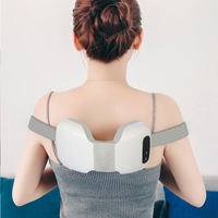OYEAL Coussin de massage du cou Shiatsu chauffant et pétrissant en ABS, rechargeable 2000 mAh, certifié CE, pour usage domestique/bureau, facile à utiliser